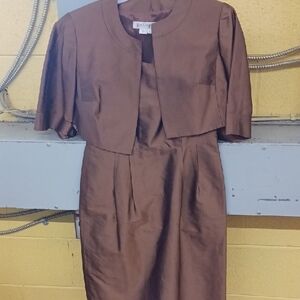 Brown Dress with Jacket